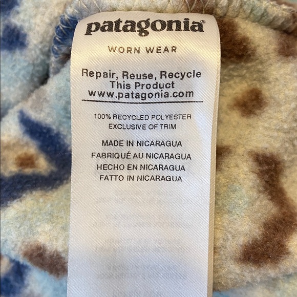 Patagonia Synchilla Snap-T Fleece "Tundra Cluster" pattern Outdoor Size X Small - Picture 8 of 12